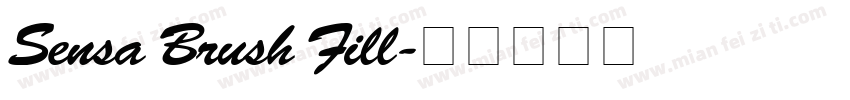 Sensa Brush Fill字体转换